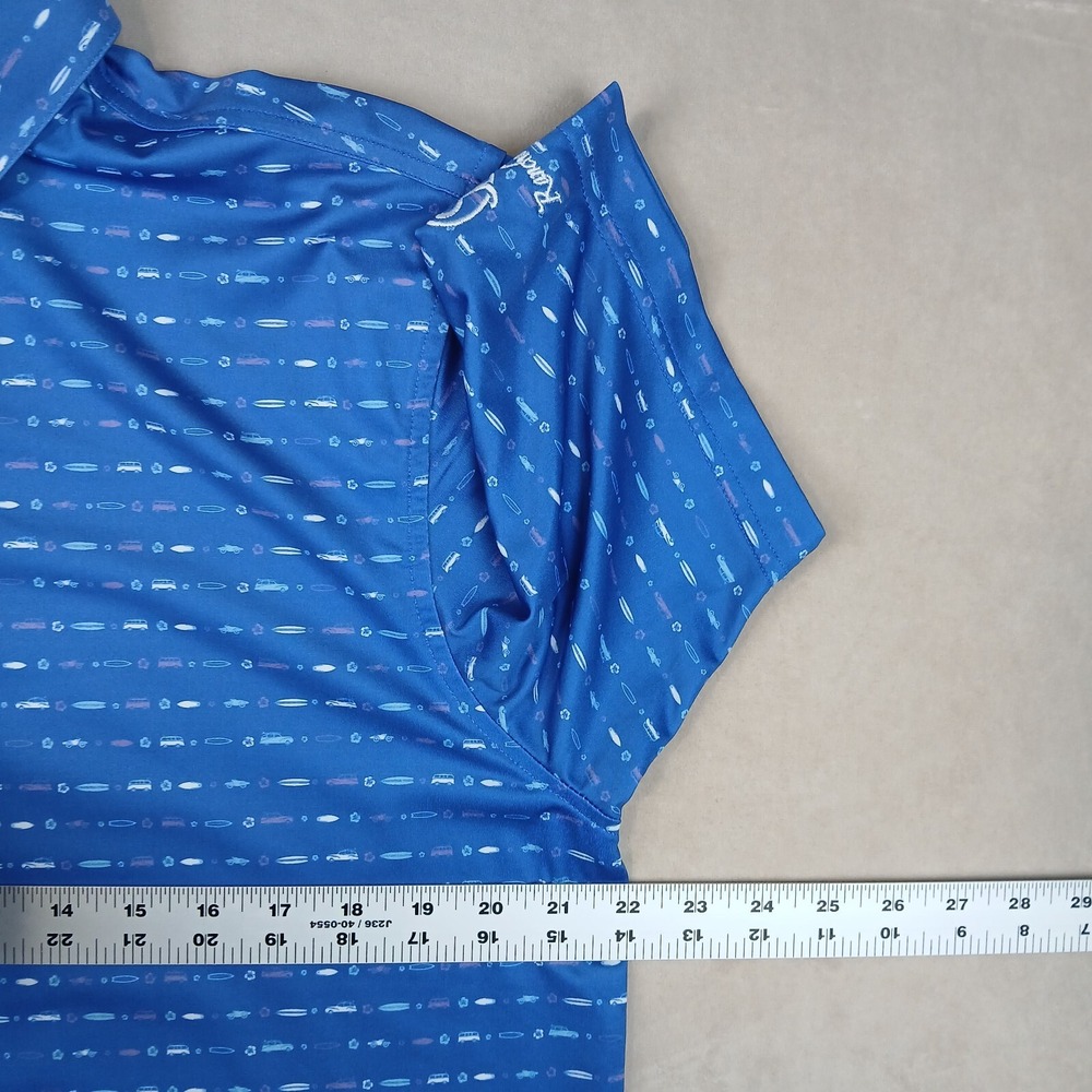Straight Down Medium Mens Shirt Polo Golf Stretch Performance 22x28 San Lucas - Picture 6 of 13